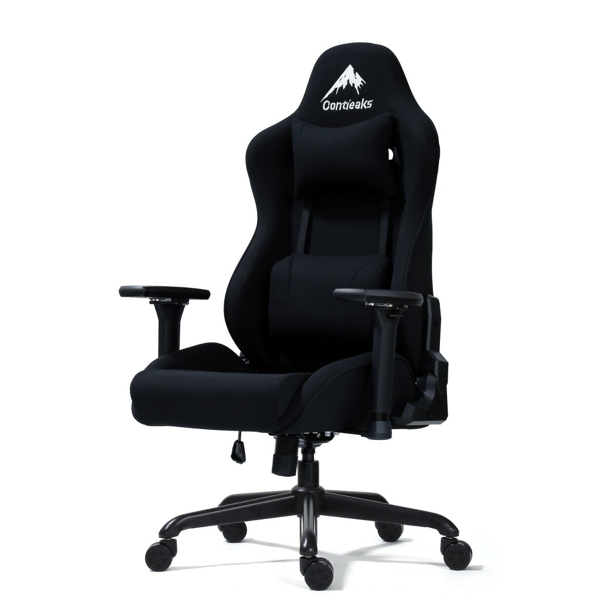 Contieaks｜コンティークス ゲーミングチェア W720xD720xH1185～1275mm Rosa EVO-ローザ- ファブリック ブラック 426050