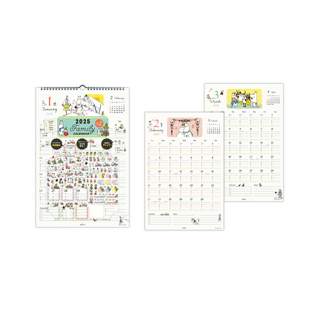 25カレンダーCLWLMOシール付 834609