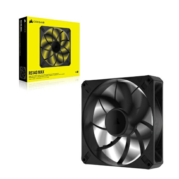 CORSAIR｜コルセア ケースファン 140mm /1600RPM RS140 MAX PWM Thick Fan Single Pack CO-9050174-WW