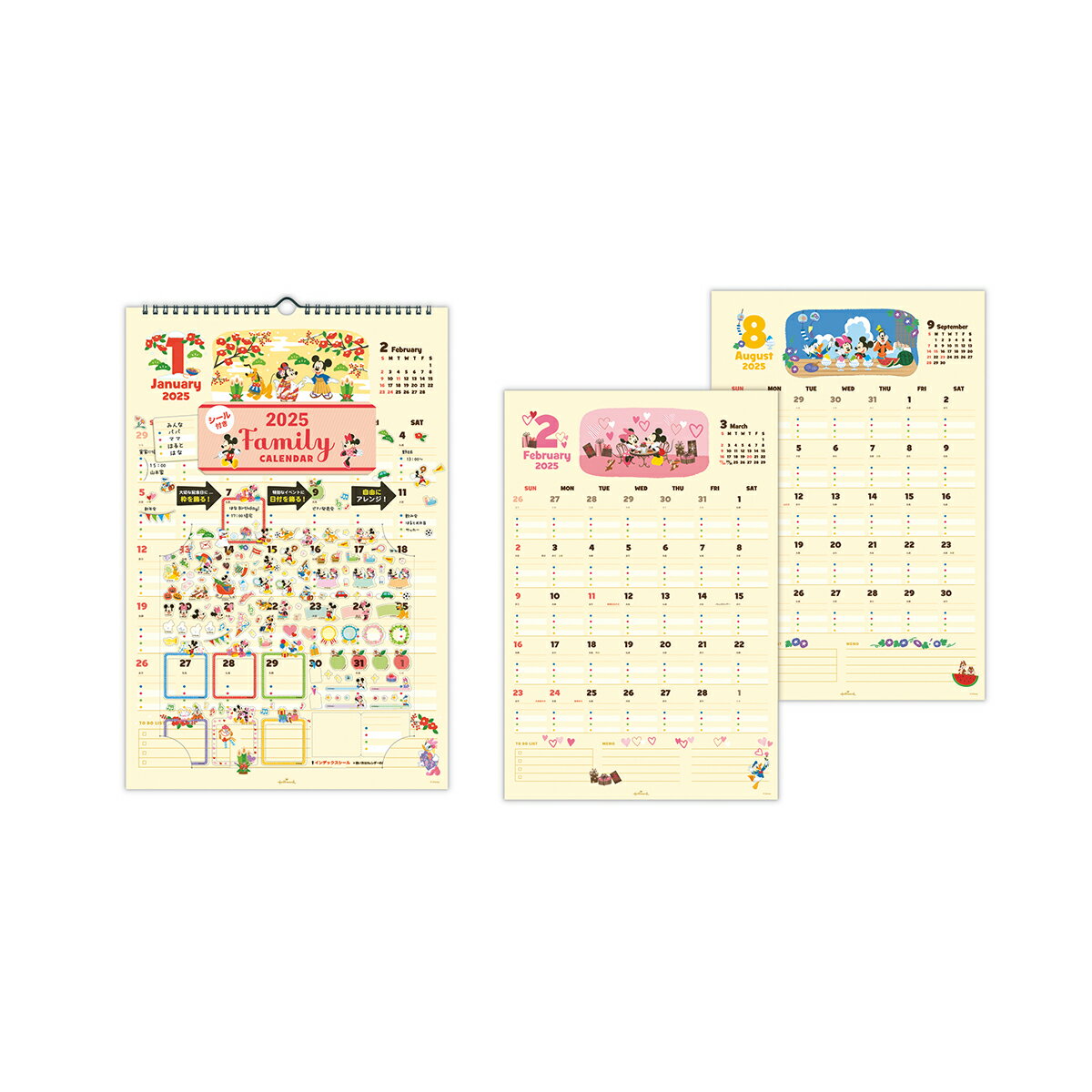 25カレンダーCLWLDNシール付 834579