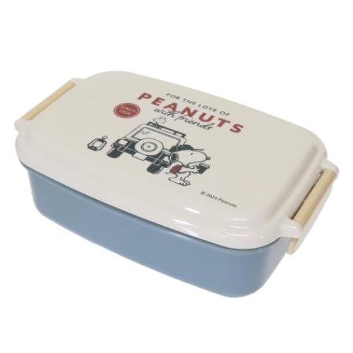 スヌーピー　１段ランチボックス　Ｅｎｊｏｙ　Ｗａｇｏｎ