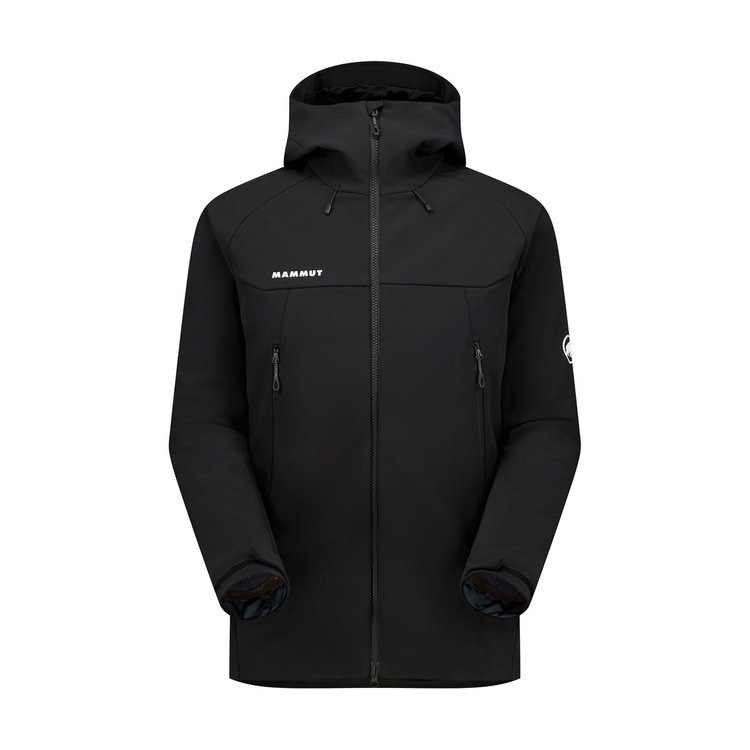 MAMMUT マムート Winterfield SO Hooded Jacket AF Men M BLACK 101101970