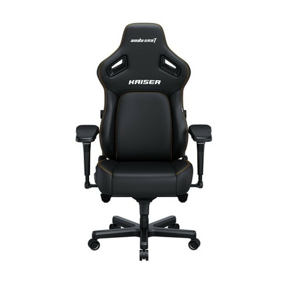 Andaseat｜アンダシート ゲーミングチェア シート W490xD470xH1280～1340mm Kaiser4 エコレザー エレガントブラック GC-Kaiser4/ELBK
