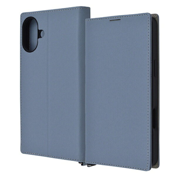 イングレム｜Ingrem iPhone 16 Plus 6.7インチ Durable 耐衝撃 マグネット不使用 シンプル スクエア 手帳型レザーケース / イングレム IN-P48TBC9/AGR