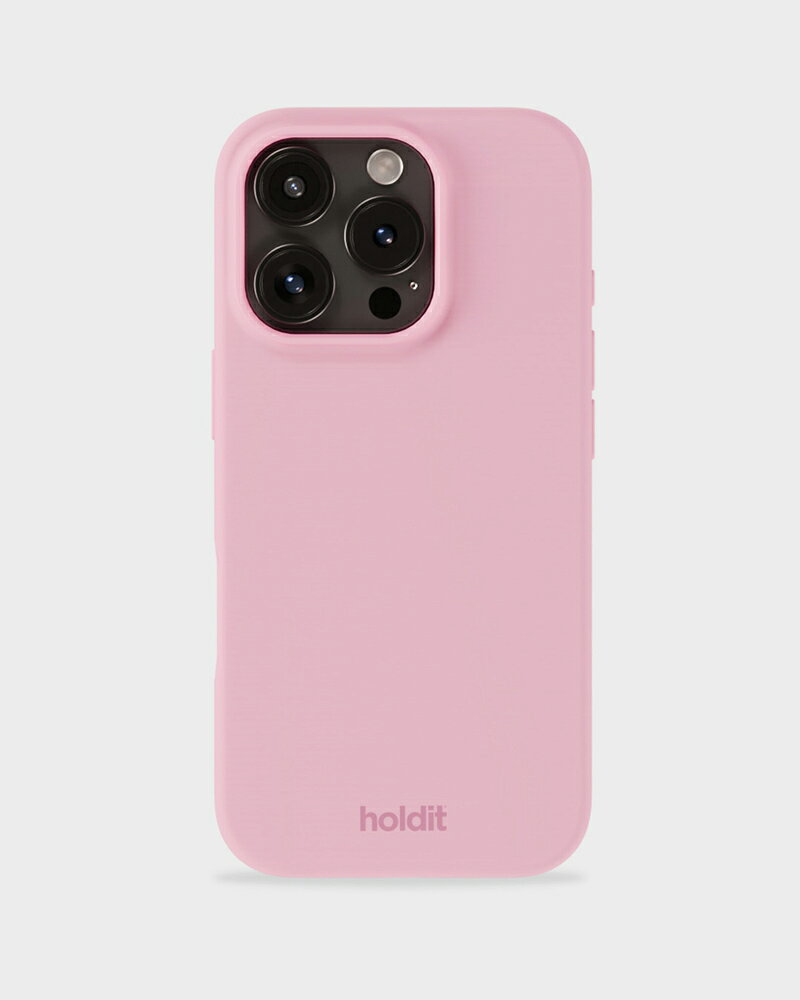 HOLDIT｜ホールディット iPhone 16 Pro Max 6.9インチ ソフトシリコーンケース ピンク 16530