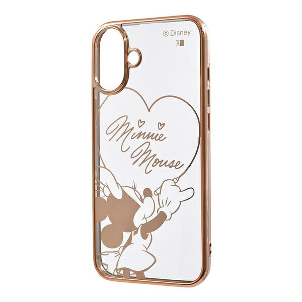イングレム|Ingrem iPhone 16 Plus 6.7インチ ディズニー / 衝撃吸収 バンパー メタリック ハイブリッドケース / イングレム IN-DP48MCC1PG/MN25