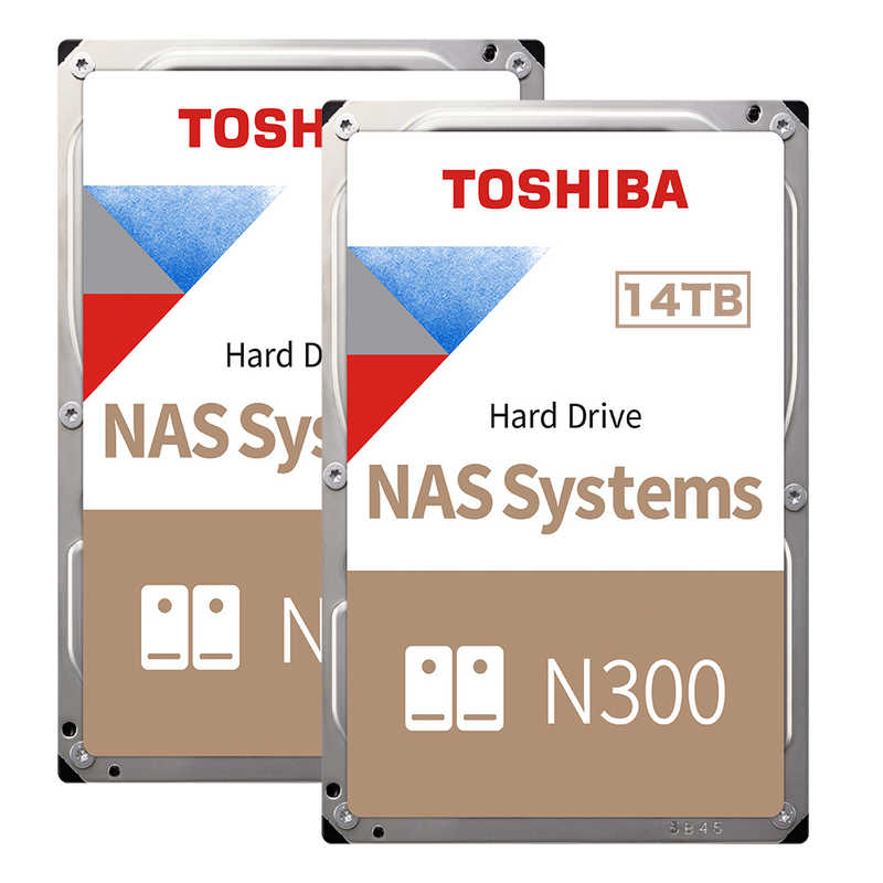 TOSHIBA 東芝 内蔵HDD SATA接続 NAS向け N300シリーズ 14TBx2 N302A14-HDWG51EUZSVA 28TB /3.5インチ