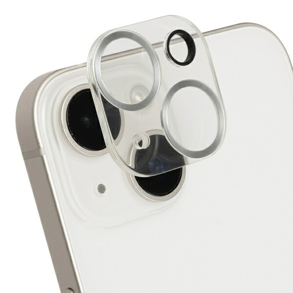 HAMEE｜ハミィ iPhone 14/14 Plus専用 強化ガラス カメラレンズプロテクター iFace メタルシルバー 41-978344