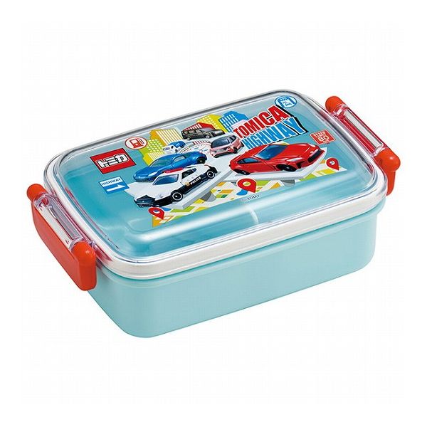 トミカ お弁当箱 抗菌食洗機対応ふわっとフタタイトランチボックス 450ml TOMICA スケーター 一段ランチボックス