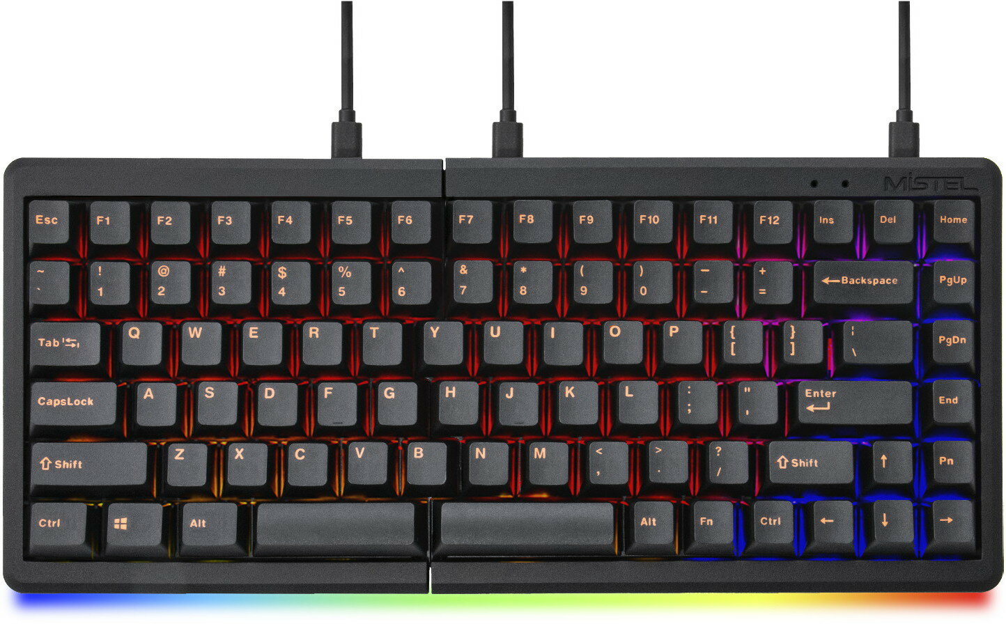 楽天市場】Mistel 左右分離型キーボード 日本語配列 BAROCCO MD770