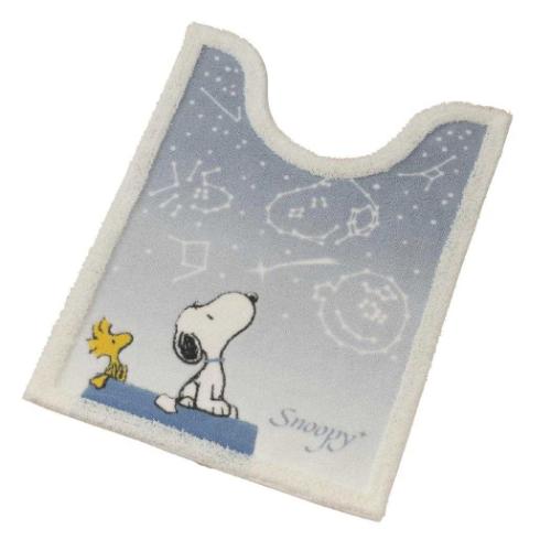 スヌーピー トイレ用品 ロングトイレマット 星空スヌーピー ブルーグレー ピーナッツ センコー 新生活雑貨