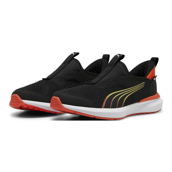 PUMA キッズ クルーズ プロフォーム イーズイン スニーカー 22-25cm 397633 PUMA Black-Redmazing 23