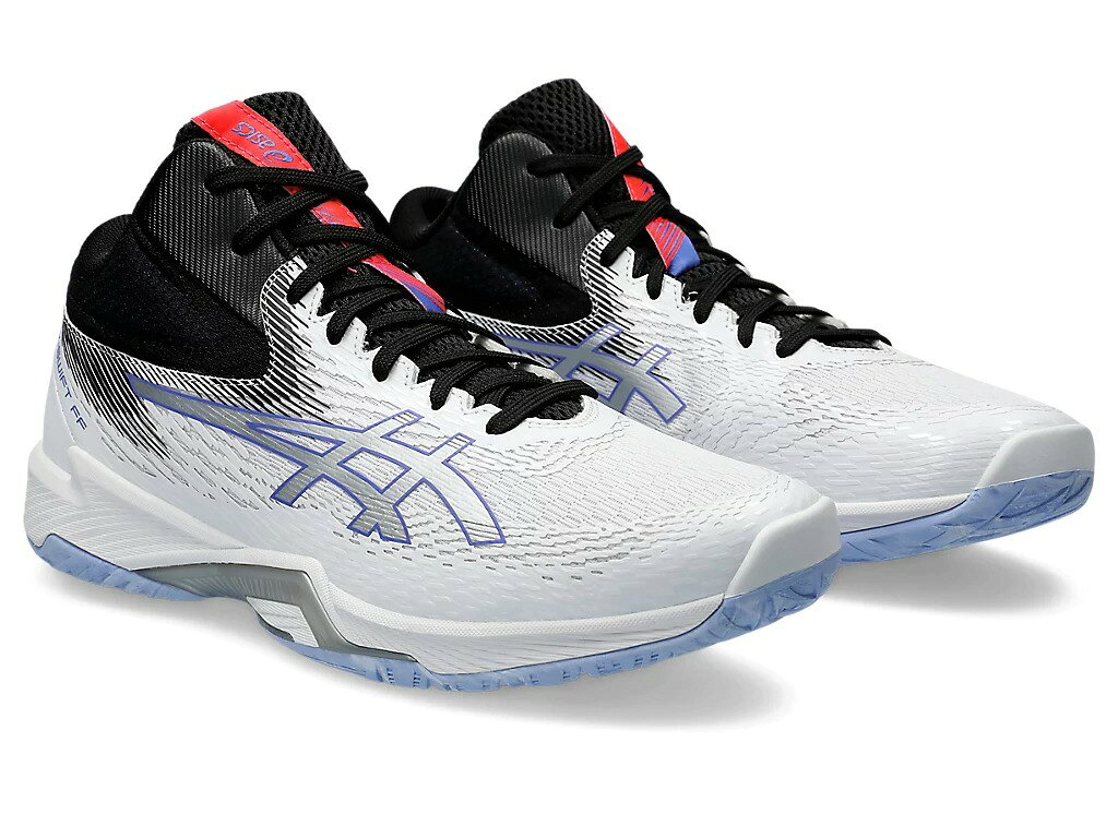 1053A065-100-26.5 アシックス ユニセックス バレーボール シューズ V-SWIFT FF MT 4 EXTRA WIDE White/Pure Silver・サイズ：26.5cm asics