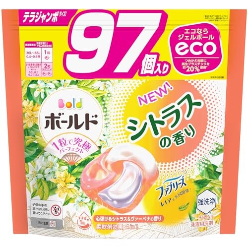 ボールド ジェルボール シトラス 詰替え 超メガジャンボ 87個×6袋 Amazon.co.jp: ボールド ジェルボール4D プレミアムブロッサム