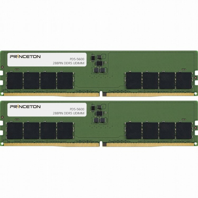 プリンストン DDR5-5600対応デスクトップPC用メモリーモジュール PD5-5600-16GX2