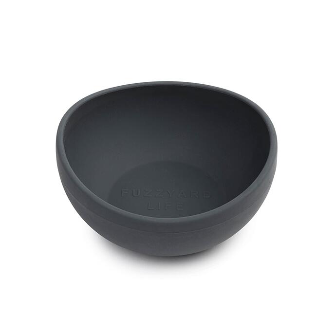 ファズヤードライフ シリコンボウル スレートグレー S 犬猫用