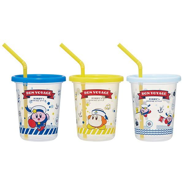 星のカービィ　ストロー付きタンブラー　３個セット　ボン・ヴォヤージュ
