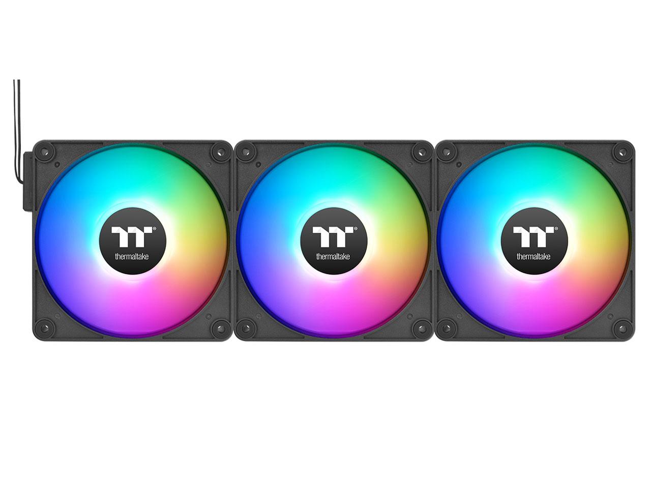 THERMALTAKE TECHNOLOGY CT120 Reverse EX ARGB Sync PC Cooling Fan 3 Pack -Black- CL-F192-PL12SW-A