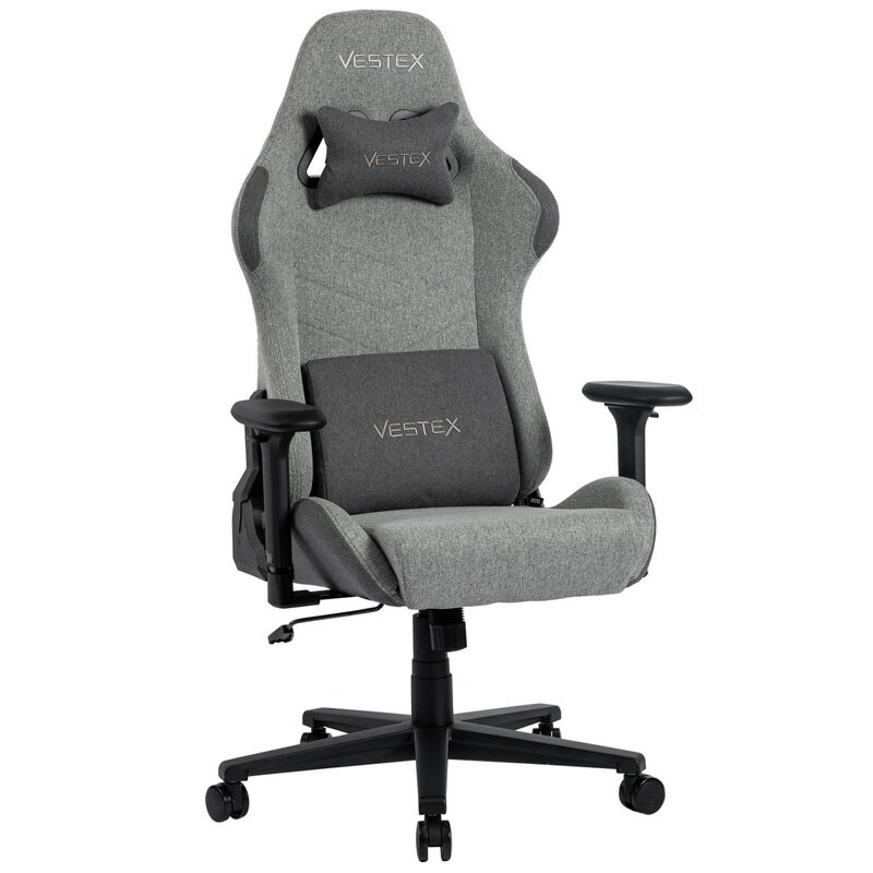 ルームワークス｜ROOMWORKS ゲーミングチェア W720xD720xH1205～1275mm VESTEX S1シリーズ フットレストなし グレー VES-S1GY