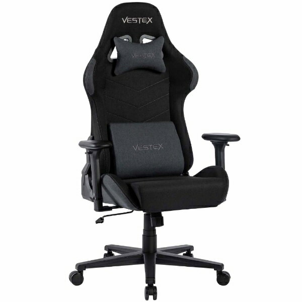 ルームワークス｜ROOMWORKS ゲーミングチェア W720xD720xH1205～1275mm VESTEX S1シリーズ フットレストなし ブラック VES-S1BK