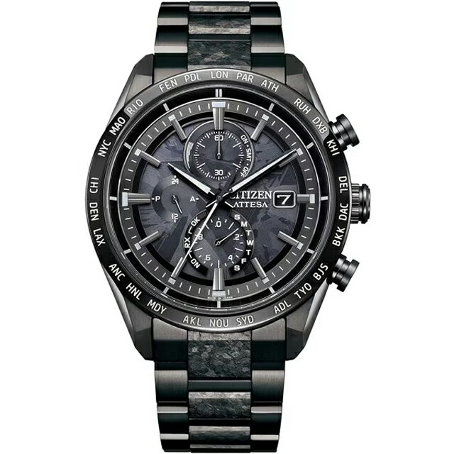 CITIZEN アテッサクロノグラフ 電波ソーラーチタン腕時計 ATTESA（CITIZEN） シチズン アテッサ ムーンフェイズ メンズ 腕時計