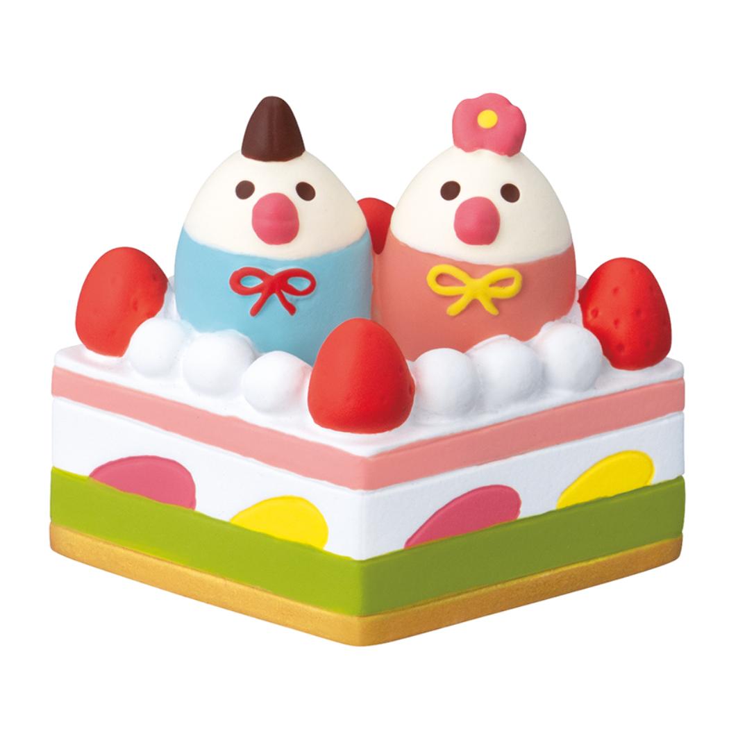 ひなケーキ マスコット concombre 桜うららかひなまつり 文鳥雛 デコレ プレゼント インテリア かわいい