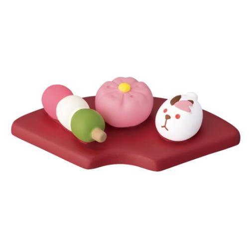 春の和菓子盆 マスコット concombre 桜うららかひなまつり デコレ プレゼント インテリア かわいい