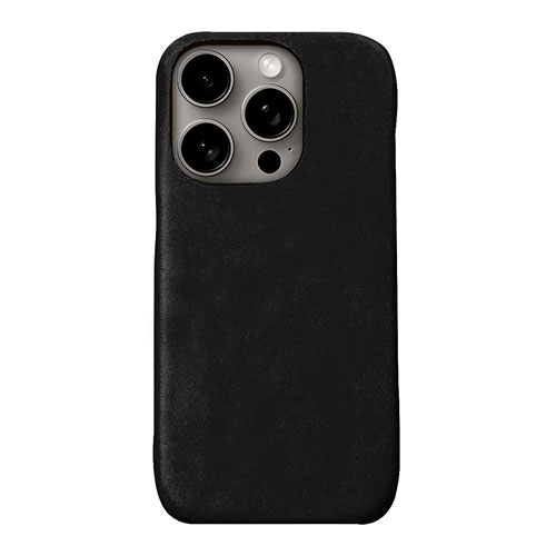 abbi iPhone 16 Pro Max用 LISCIO イタリアンレザー MagSafe対応バックカバー ブラック ABS27318I16PM