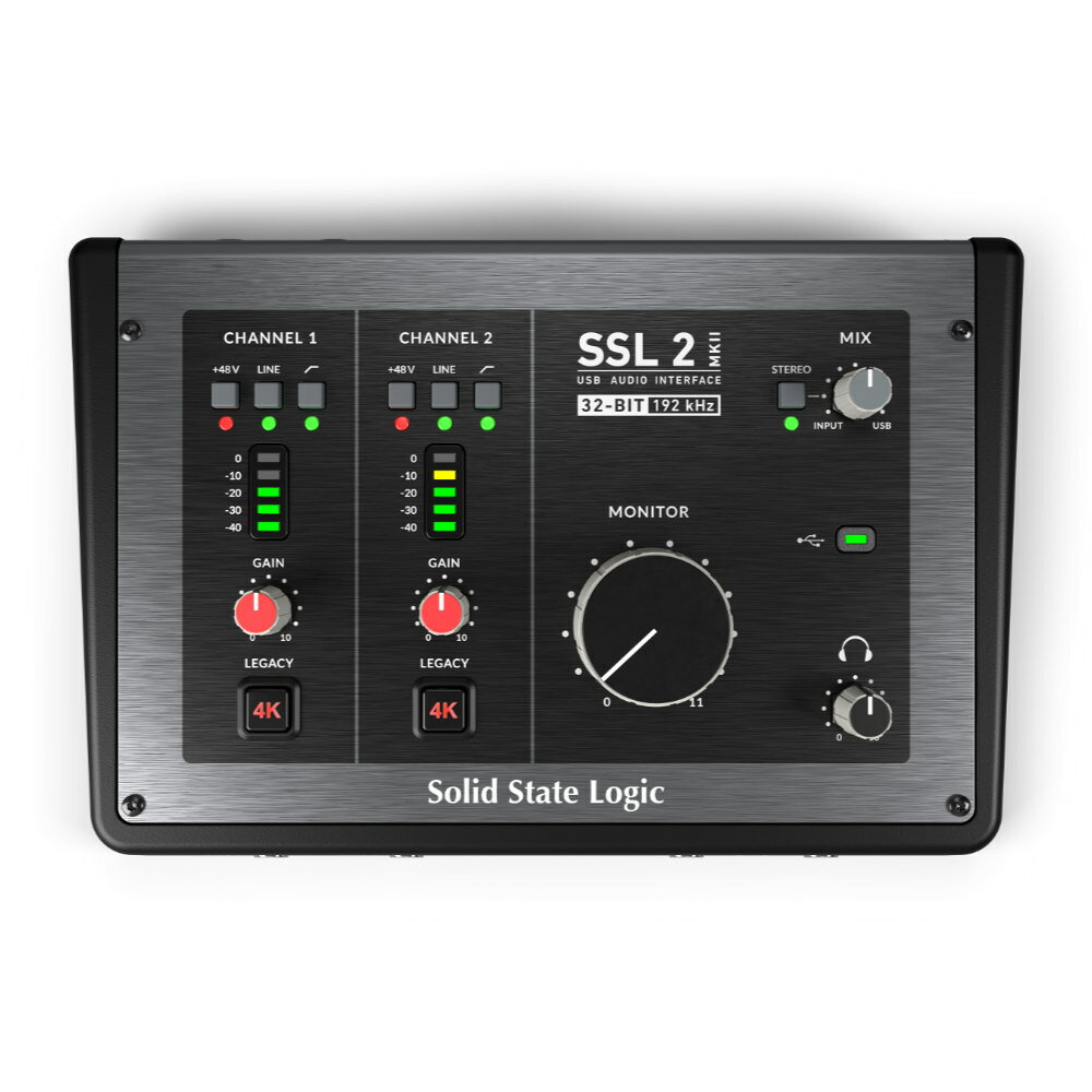 SSL(Solid State Logic) SSL2MKII (SSL2 MK2/SSLmk2)(2in/2out USB 2.0 Type C)(オーディオインターフェイス)(エスエスエル)(DTM)