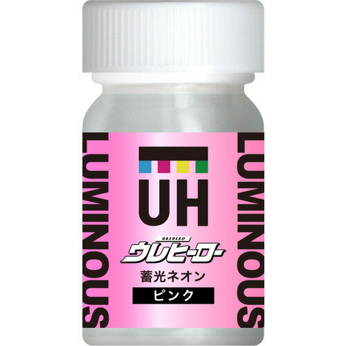 斎藤塗料 ウレヒーロー 蓄光ネオンピンク 15ml 塗料