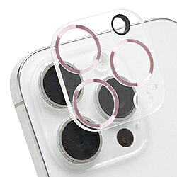 HAMEE iPhone 16 Pro/16 Pro Max専用 強化ガラス カメラレンズプロテクター iFace メタルピンク 41-982976 IP16PIFACELENSPK