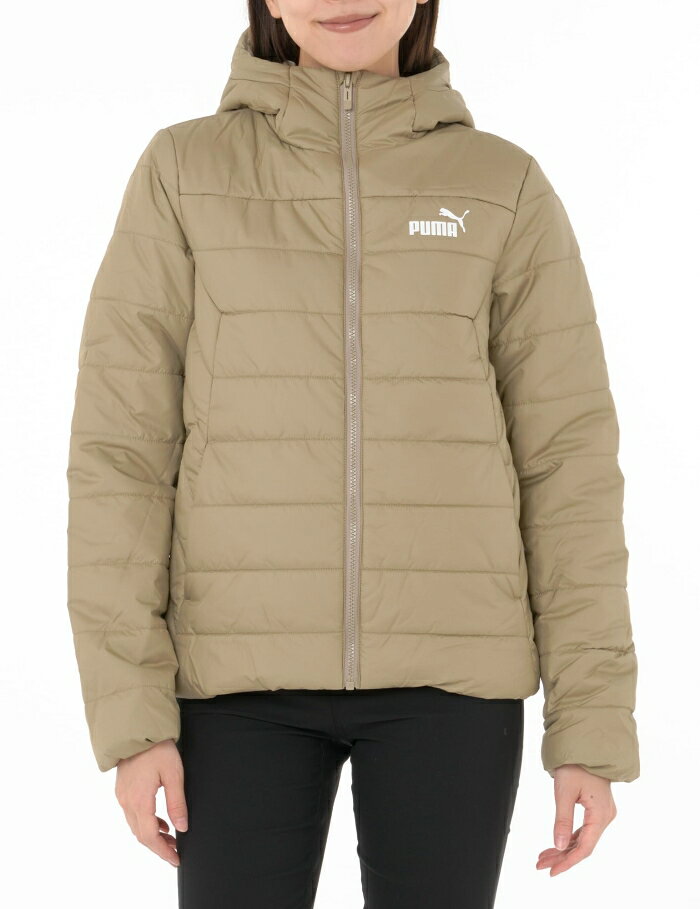 PUMA ウィメンズ ESS フーデッド パデッド ジャケット 672279 Oak Branch L