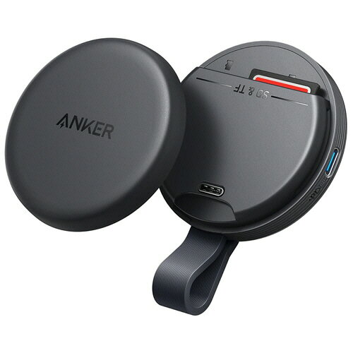 Anker MagGo USB-C カードリーダー (3-in-1, 10Gbps) ブラック