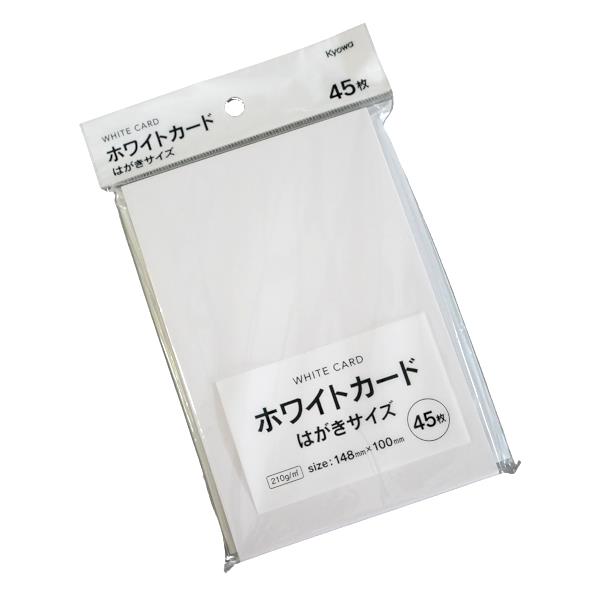 楽天市場】協和紙工 協和紙工 ホワイトカードはがきサイズ 45枚 | 価格
