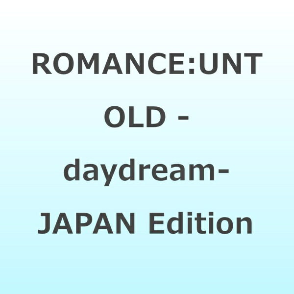 ROMANCE : UNTOLD -DAYDREAM-(JAPAN EDITION)【輸入盤】▼/ENHYPEN[CD]【返品種別A】