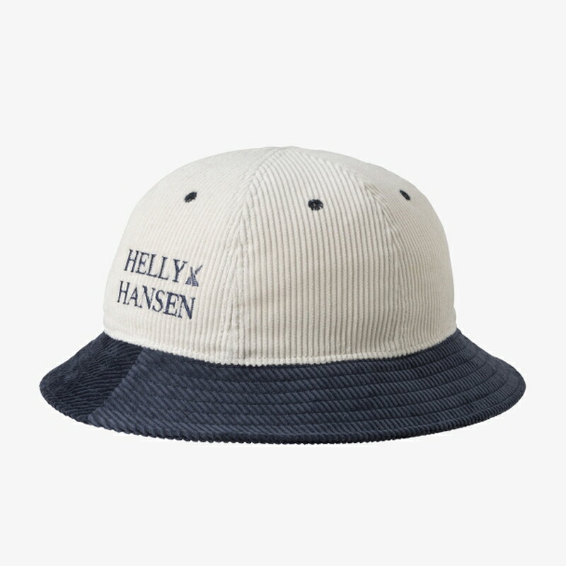 HELLY HANSEN ヘリーハンセン HHコーデュロイハット FREE ネイビー×アイボリー 24秋冬 HC92461