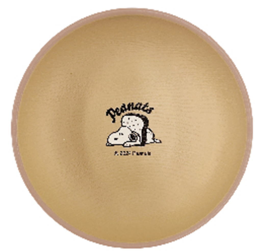 スヌーピー　ラウンドランチプレートＭ　パンとスヌーピー