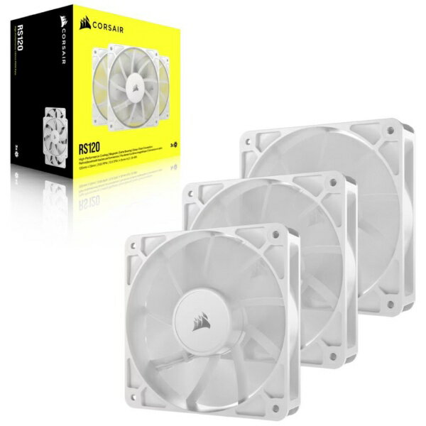 CORSAIR｜コルセア PCケースファン RS120 WHITE Triple Fans ホワイト CO-9050193-WW