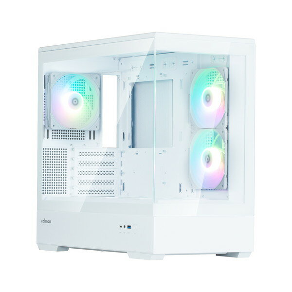 ZALMAN PCケース Micro ATX /Mini-ITX P30 ホワイト White V2 P30WhiteV2