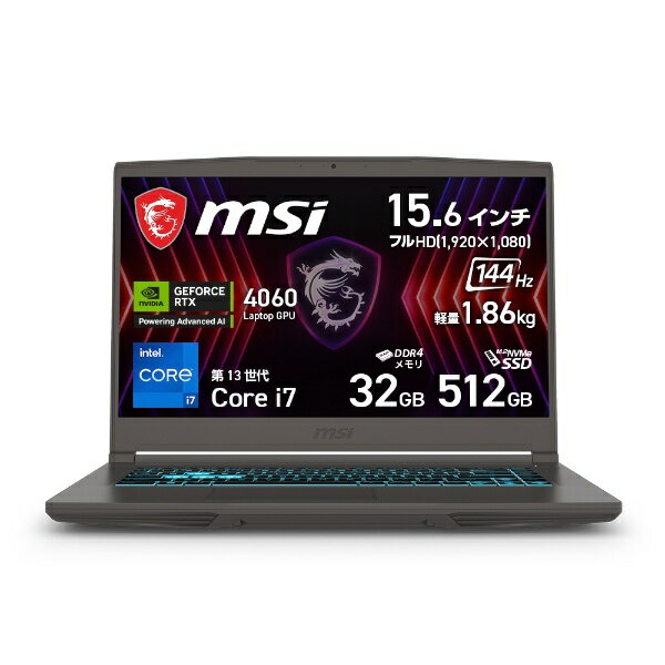 Windows10ハード　ゲーミングノート型PC本体 WF65 10TH-1216JP [MS-16R3](グレー) WF65-10TH-1216JP ゲーミングノートパソコン WF65 カーボン