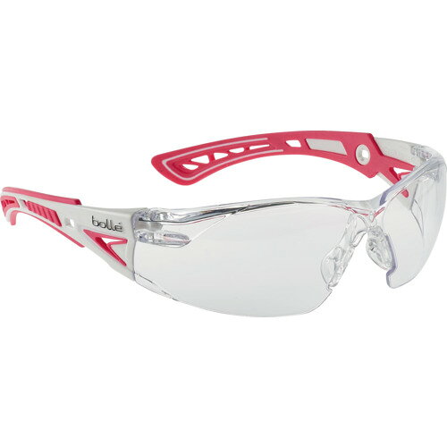 BOLLE PROTECTION bolle 保護メガネ RUSH+ピンク・ホワイト JIS クリアレンズ RUSHPG00J 6376