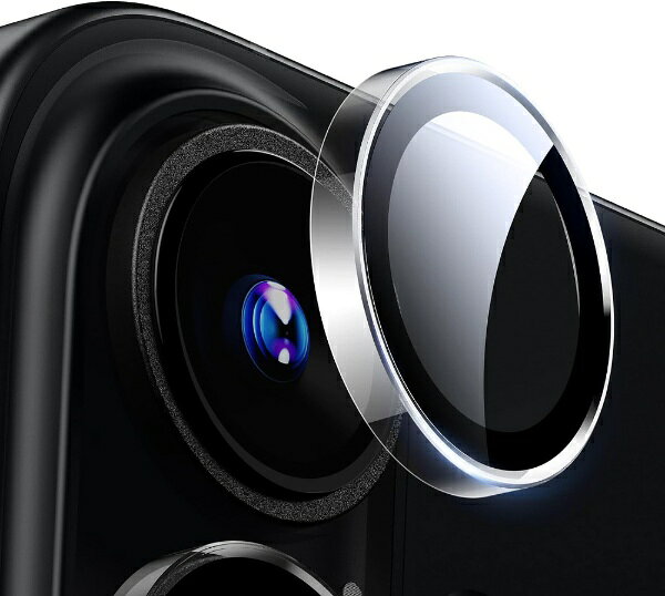 ESR iPhone 16/16 Plus用 強化ガラス製レンズフィルム クリア Armorite Camera Lens Protector ESR673