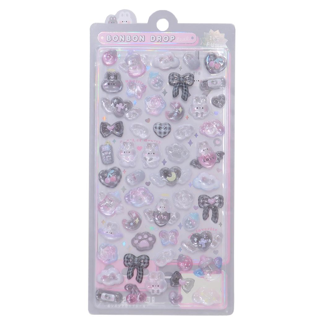 楽天市場】クーリア ボンボンドロップシール しろくろボンボン | 価格