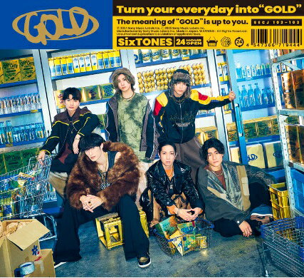 GOLD 初回盤B CD+DVD/ SixTONES