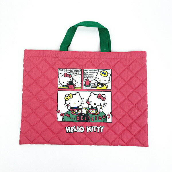 ハローキティ レッスンバッグ キルティングバッグ 50th コミック サンリオ ワタナベ ジュニアお稽古かばん 女の子