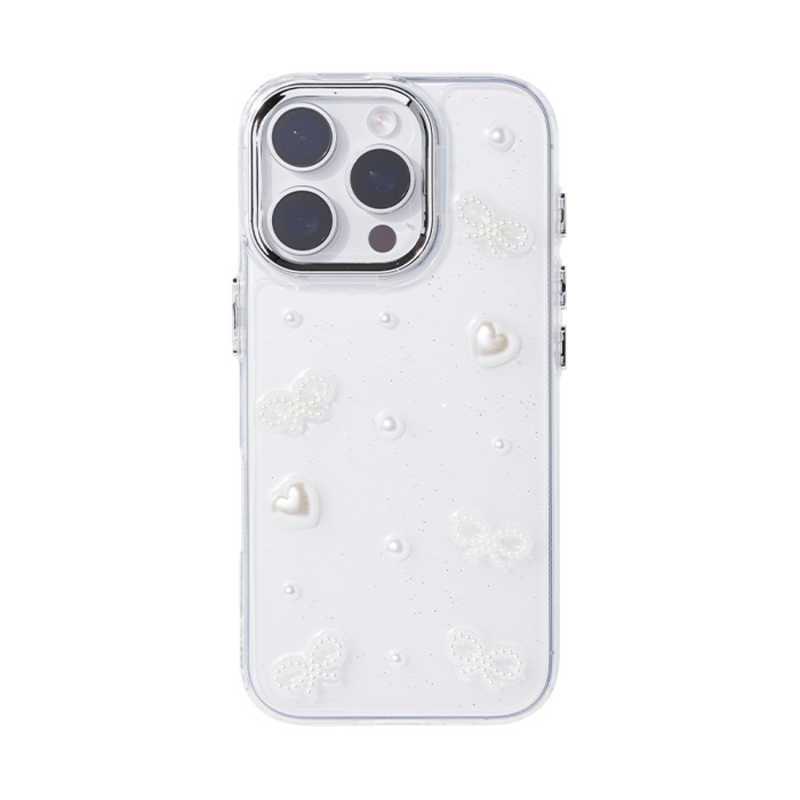 HAMEE|ハミィ iPhone 16 Pro専用 PHONEAR リボンiPhoneケース パール 661-056959