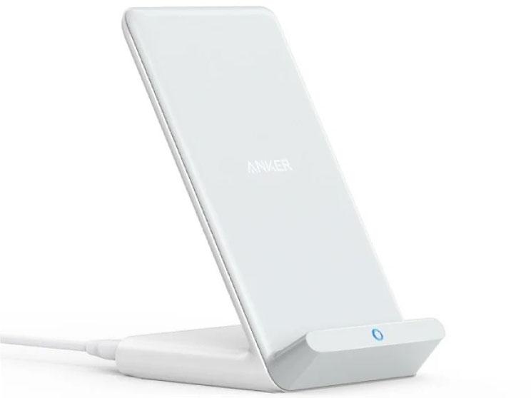 ANKER アンカー Anker PowerWave 10 Stand ワイヤレス充電器 Qi認証 iPhone 14シリーズ/13シリーズ Galaxy 各種対応 最大10W出力 ホワイト A2524023