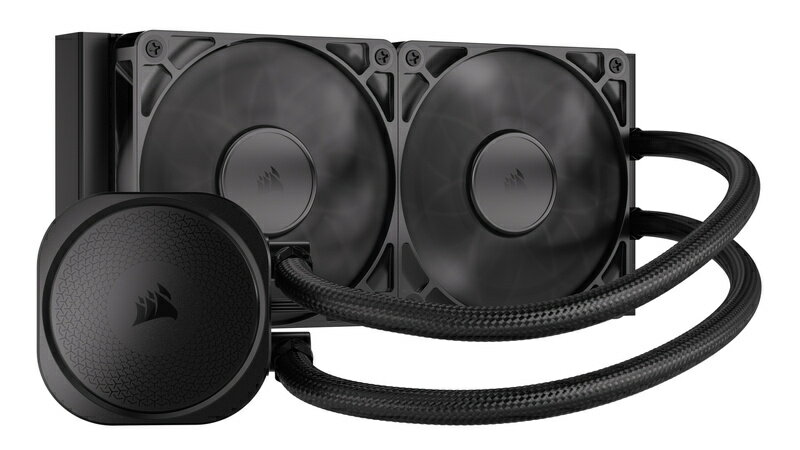 CORSAIR｜コルセア 水冷CPUクーラー 120mmファンx2 LGA1851/1700・AM5/AM4 NAUTILUS 240 RS ブラック CW-9060088-WW