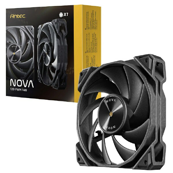 ANTEC ケースファン 120mm /3200RPM ＋スピードコントローラー NOVA 120 ブラック Nova 120 Nova120
