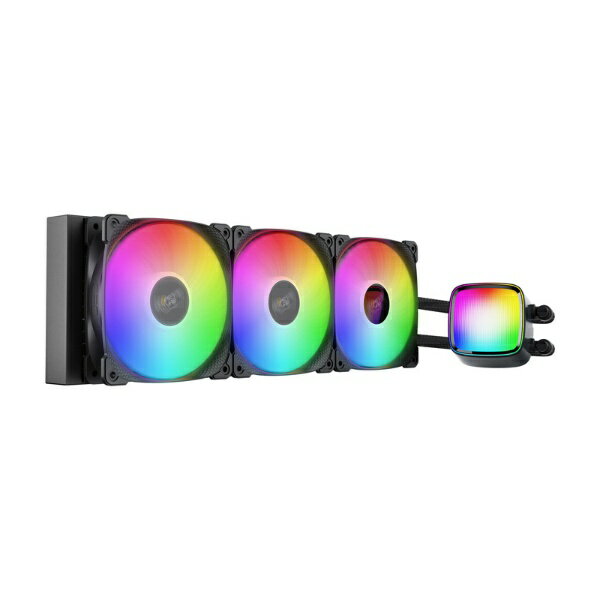 GEOMETRIC FUTURE 水冷CPUクーラー 120mmファンx3 LGA2066/2011 -v3 /1200/115x/1700/1851・AM4/AM5 Eskimo Pro 36B ブラック GF-ES-PRO-360-BK